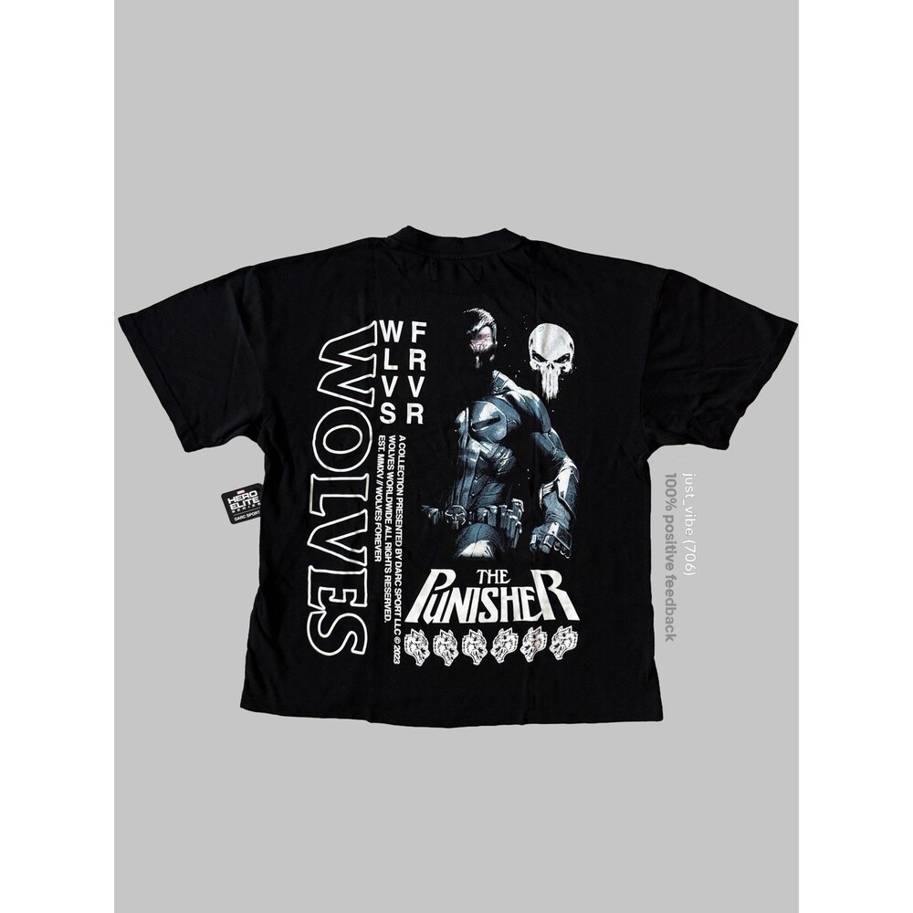 Darc Sport x Marvel The Punisher Shadows Premium Tee Men’s Size Large NWT
